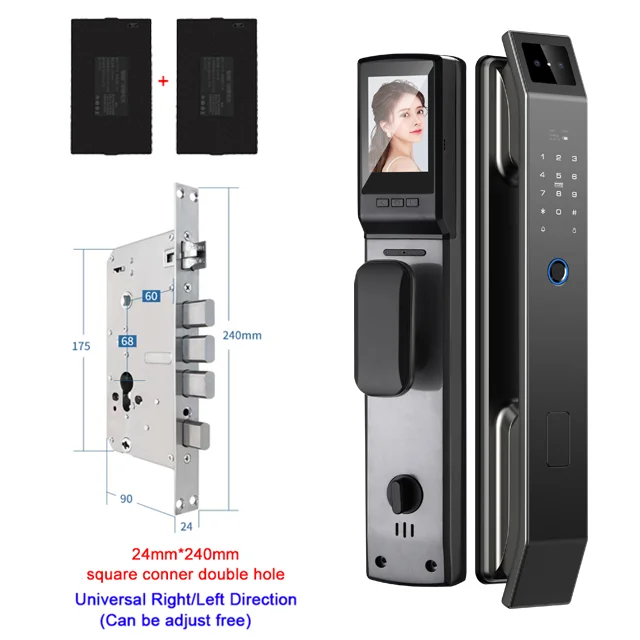 Digital Door Lock With Camera FIngerprint Password Unlock - Image 4