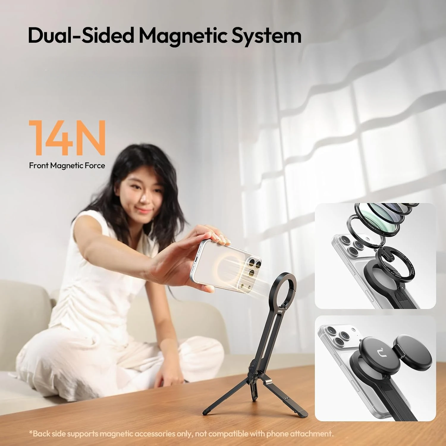 Magnetic Phone Tripod  Mini Stand, - Image 2