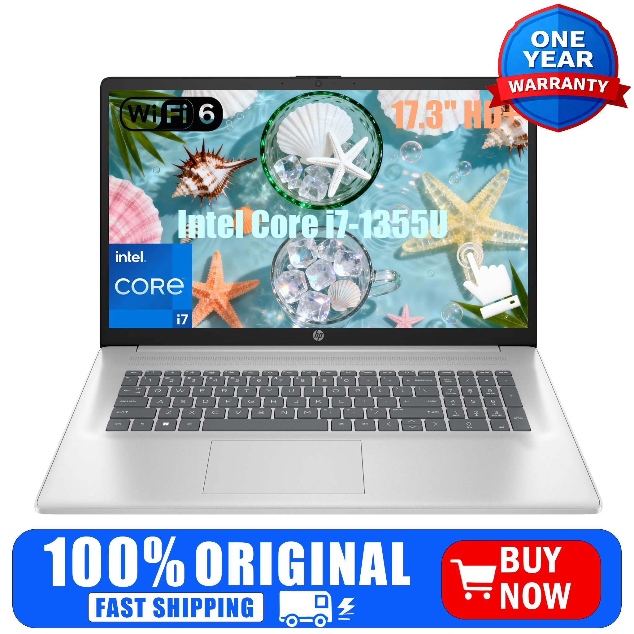 Business Laptop, 17.3" HD+ Touchscreen Display, - Image 1