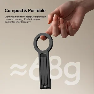 Magnetic Mini Phone Tripod with Carabiner Clip, - Thumbnail Image 3