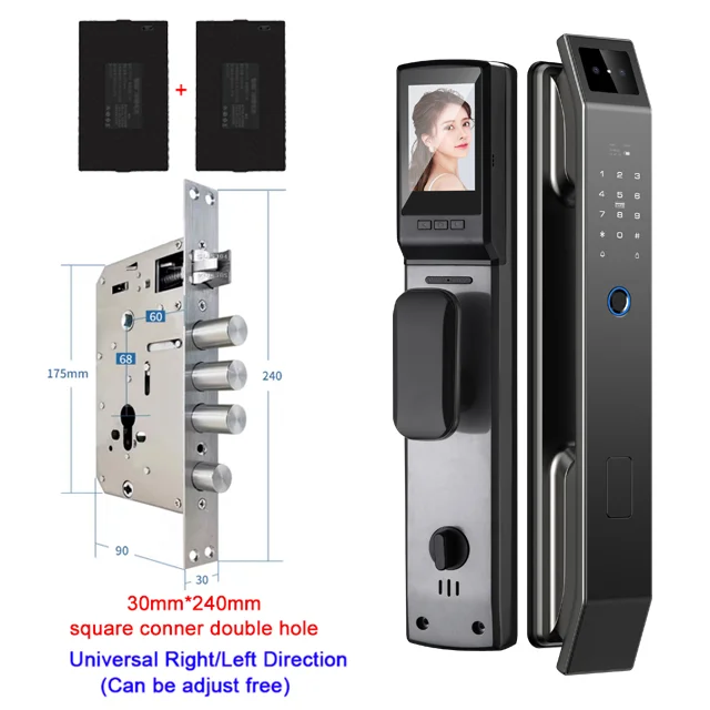 Digital Door Lock With Camera FIngerprint Password Unlock - Image 7
