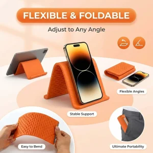 Flexible Foldable Phone Tablet Stand, - Thumbnail Image 1