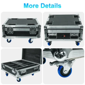 6 Pcs 6X18W LED RGBWA+UV Rechargeable Battery - Thumbnail Image 5