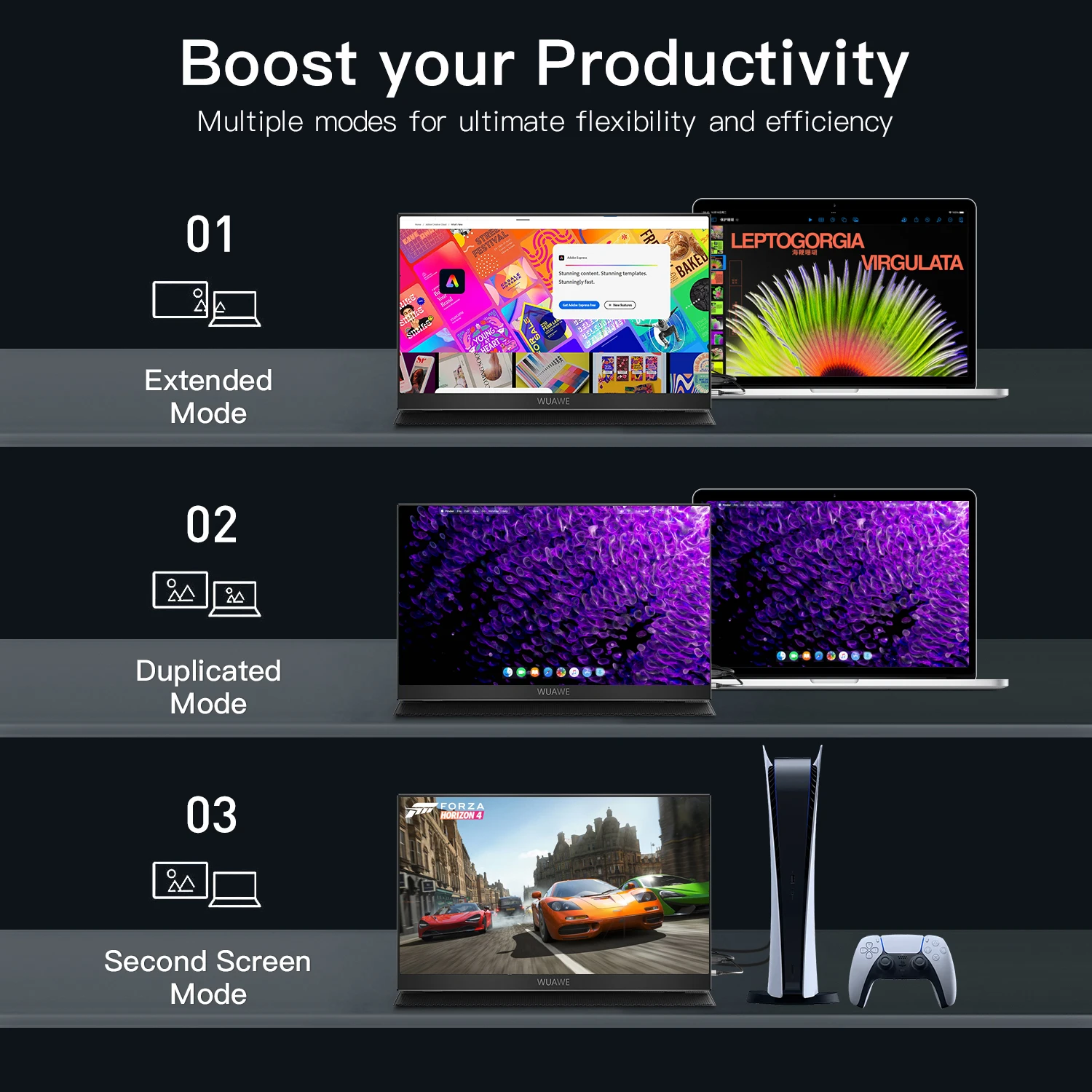 15.6 inch Portable Monitor for Laptop, - Image 3
