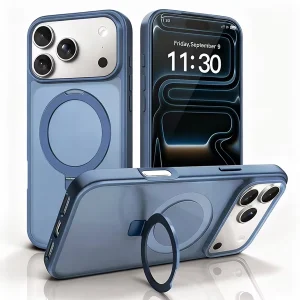 Premium Magnetic Stand Case with Wireless Charging